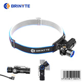Brinyte HL16 520 Lumens Headlamp compatible with both Dry and Rechargeable Battery