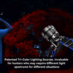 Brinyte HL28-IR 450 Lumens White/Infrared Rechargeable Zoomable Hunting Headlamp