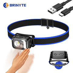 Brinyte HC01S 1000 Lumens Three-Lighting Souce Headlamp with Gesture Control On/Off