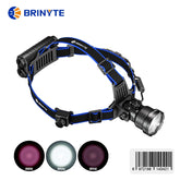 Brinyte HL28-IR 450 Lumens White/Infrared Rechargeable Zoomable Hunting Headlamp