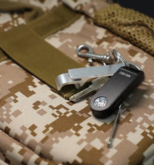 Brinyte A02 Rechargeable Mini Aluminum Keychain Light, with Strobe Mode