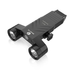 Brinyte XP22 Black 1300+Lumens Rail Mounted Light with Momentary Light up/Strobe for Rifle