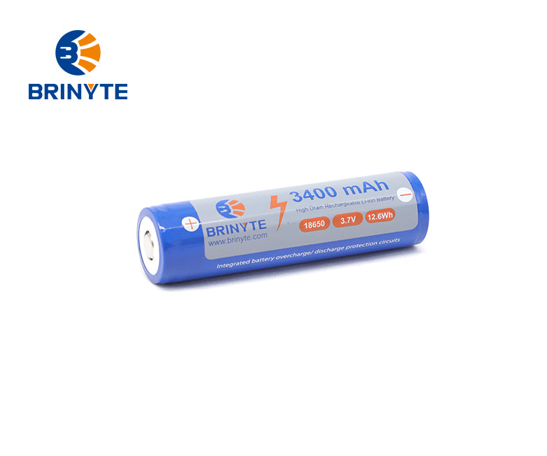 Brinyte 18650 3400mAh (No Type-C) Spare Rechargeable Battery