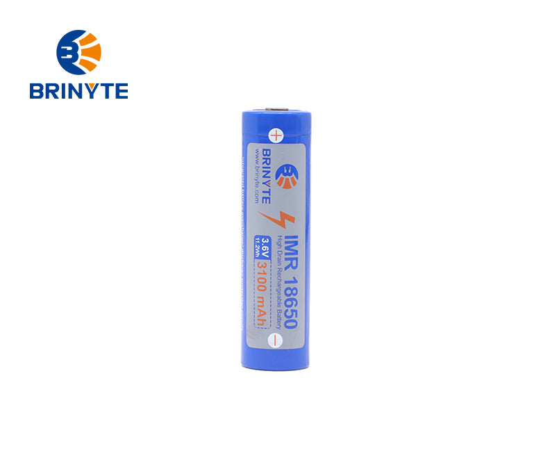 Brinyte IMR18650 3100MaH (No Type-C) Spare Rechargeable Battery